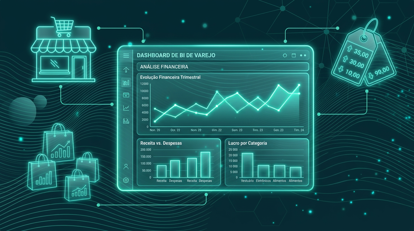 Análise de dados financeiros de varejo